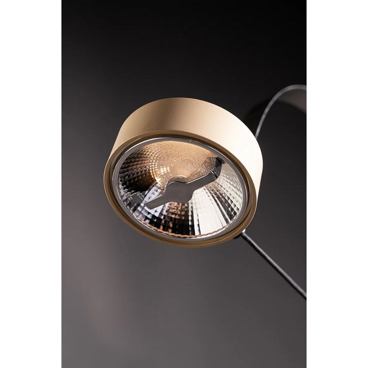 Soft Steel Spring Reading Sand-Gold + DW (Dim to warm) - De Smid Verlichting