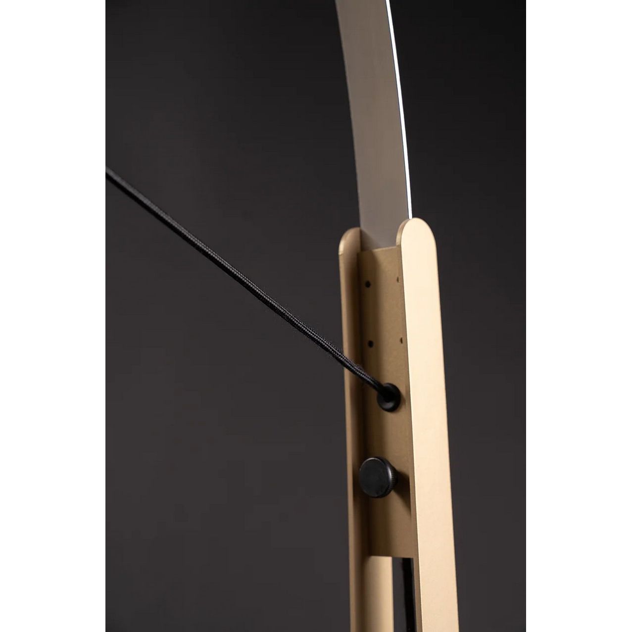 Soft Steel Spring Reading Sand-Gold + DW (Dim to warm) - De Smid Verlichting