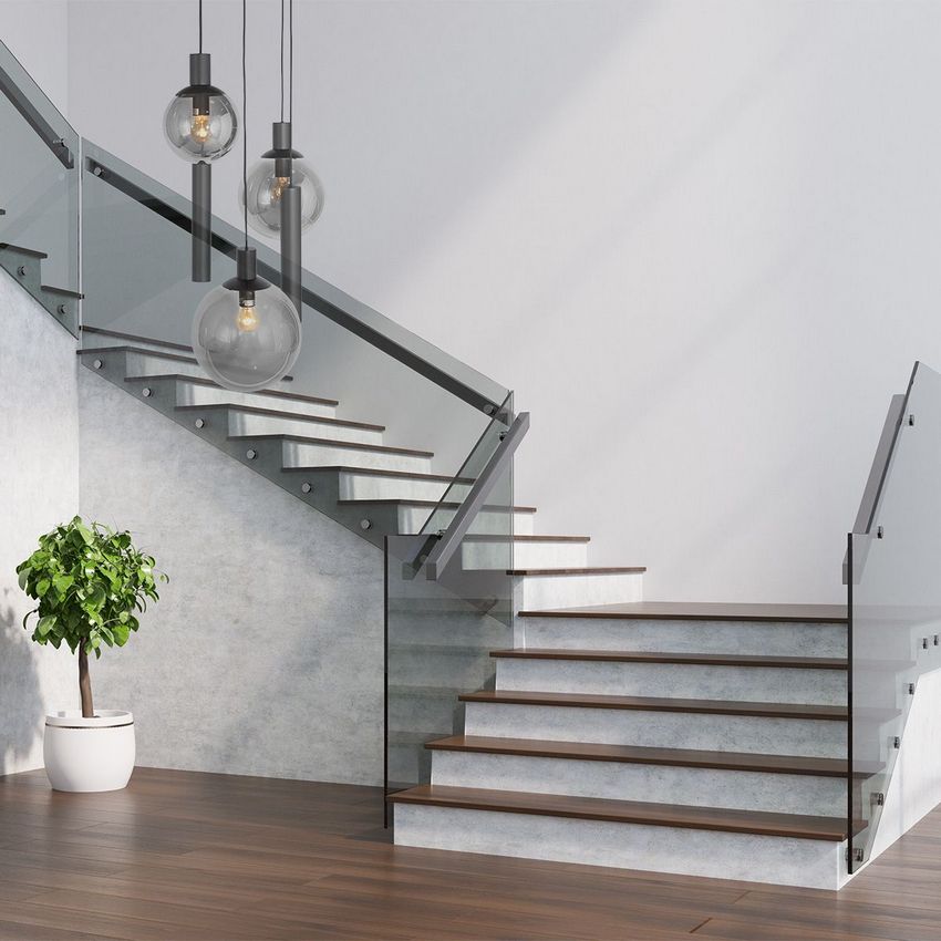 Steinhauer Bollique 5-Lichts Hanglamp 3800ZW Zwart/Rookglas