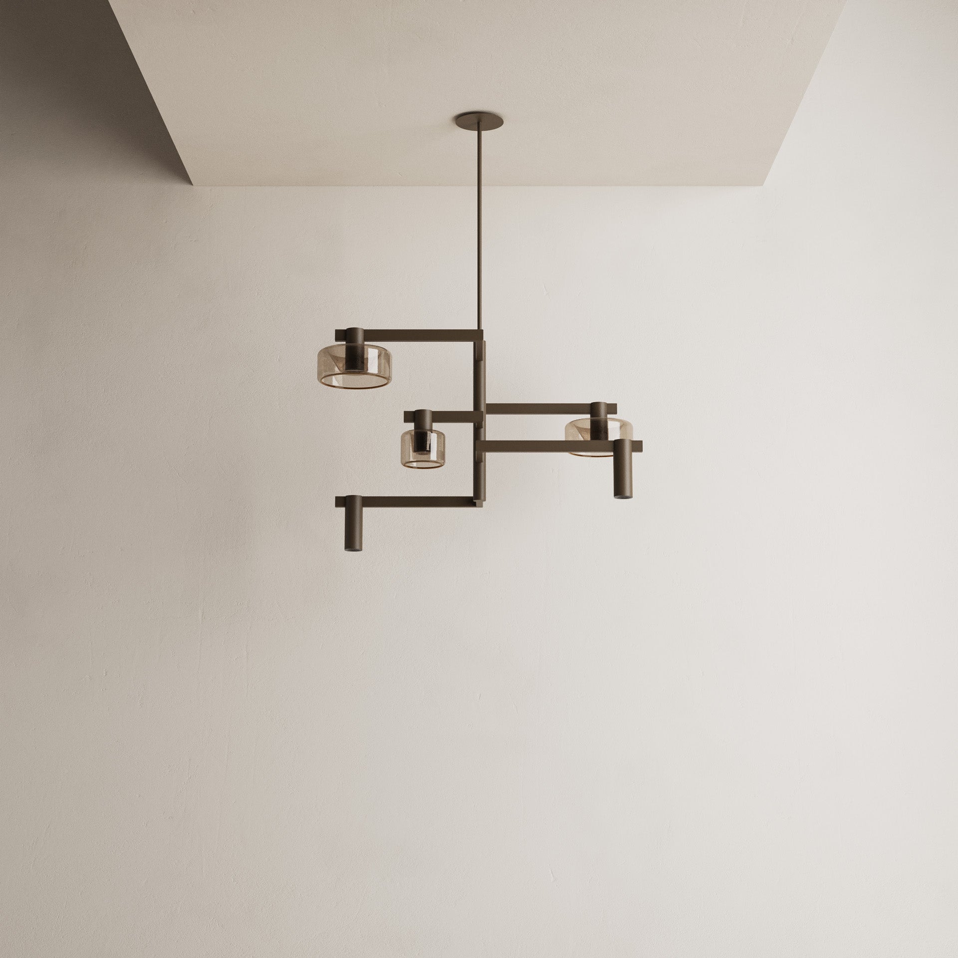 Ztahl Palau 5-Lichts Hanglamp 2110-Platinum