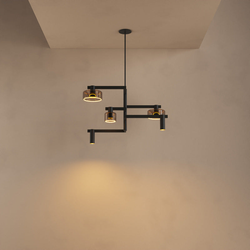Ztahl Palau 5-Lichts Hanglamp Zwart 2110-7022 Metallic
