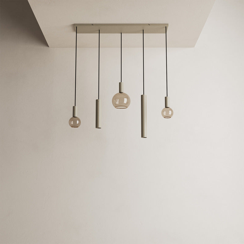Ztahl Riva 5-Lichts Hanglamp 4302-Quartz
