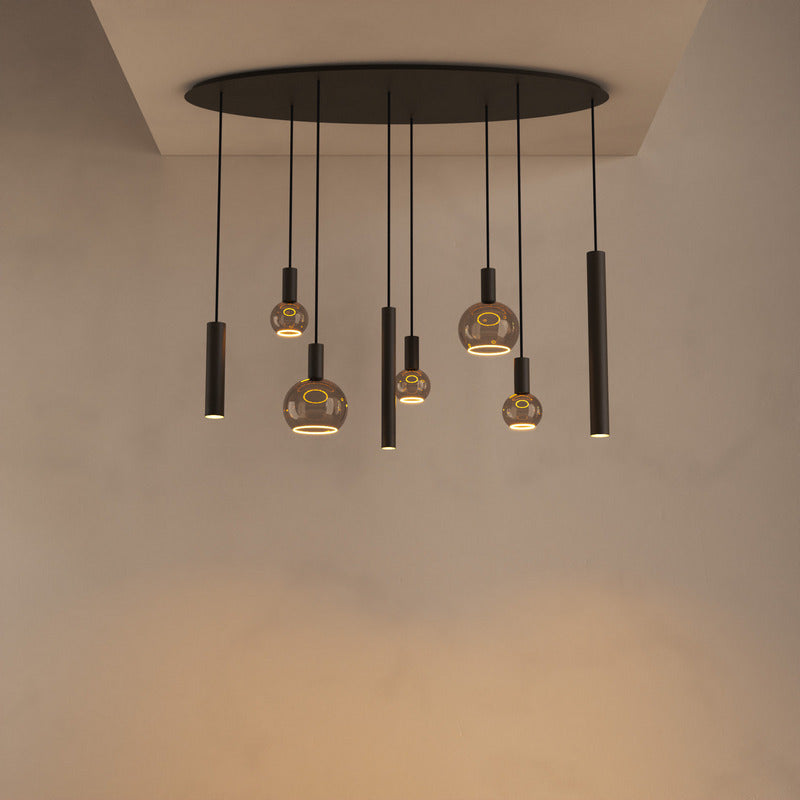 Ztahl Riva 8 Lichts Ovaal Platinum 4310-Platinum 140x50cm