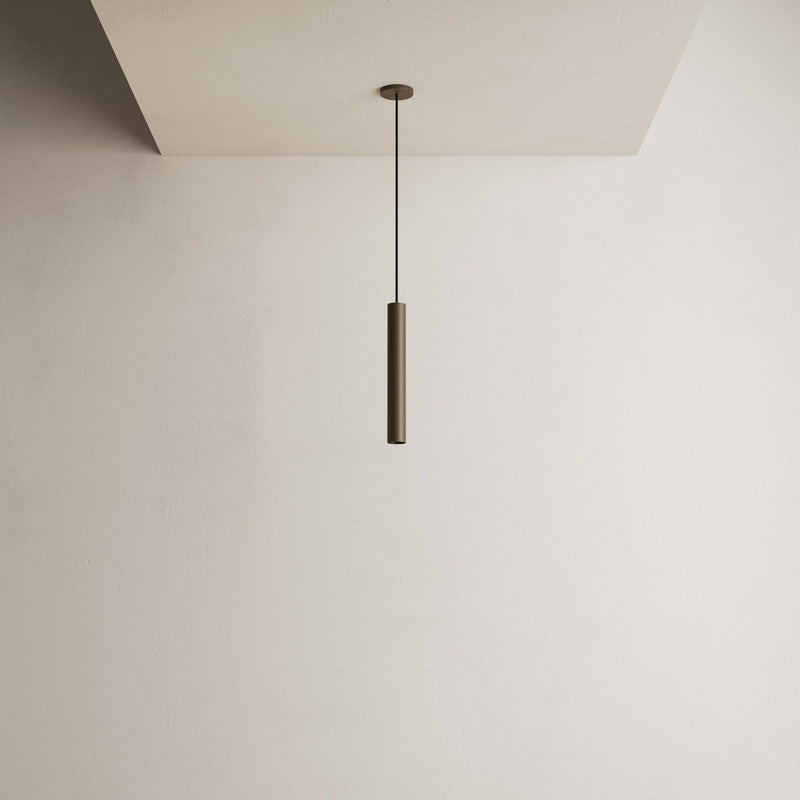 Ztahl Riva 1-Lichts Pendel Ø60cm Lengte koker 450mmm Platinum