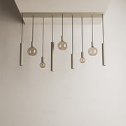 Ztahl Riva 9-Lichts Hanglamp Recht 4325-Quartz