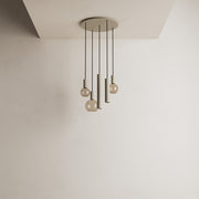 Ztahl Riva 5-Lichts Hanglamp Rond 4330-Quartz Ø50cm Quartz exclusief lichtbron