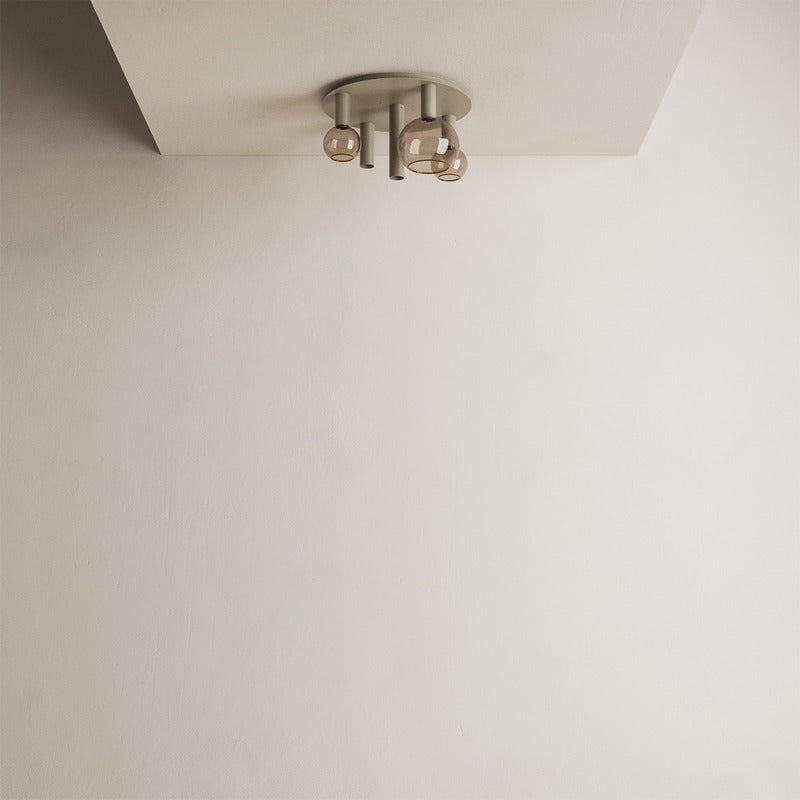 Ztahl Riva 5-Lichts Plafonniere Ø50cm 4360-Quartz - De Smid Verlichting