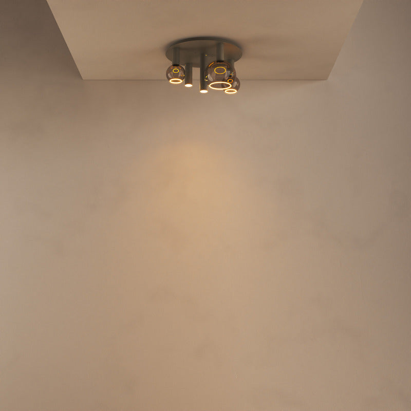 Ztahl Riva 5-Lichts Plafonniere Ø50cm 4360-Quartz - De Smid Verlichting