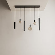 Ztahl Riva 6-Lichts Hanglamp 120x22cm 4370-9005 3x Ø51mm Zwart