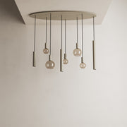 Ztahl Riva 8- Lichts Hanglamp Ovaal 4390-Quartz