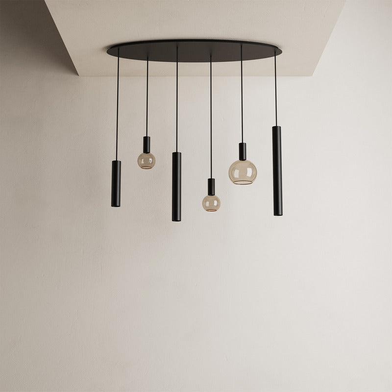 Ztahl Riva 6-Lichts Hanglamp Ovaal 120x40cm 4395-9005