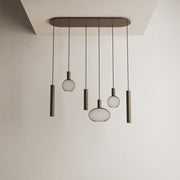 Ztahl Como 6-Lichts Hanglamp in Platinum Exclusief Lichtbronnen
