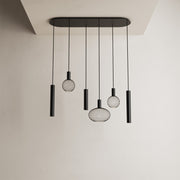 Ztahl Como 6-Lichts Hanglamp Zwart Exclusief Lichtbronnen