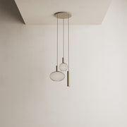 Ztahl Como 3-Lichts Hanglamp Rond Quartz