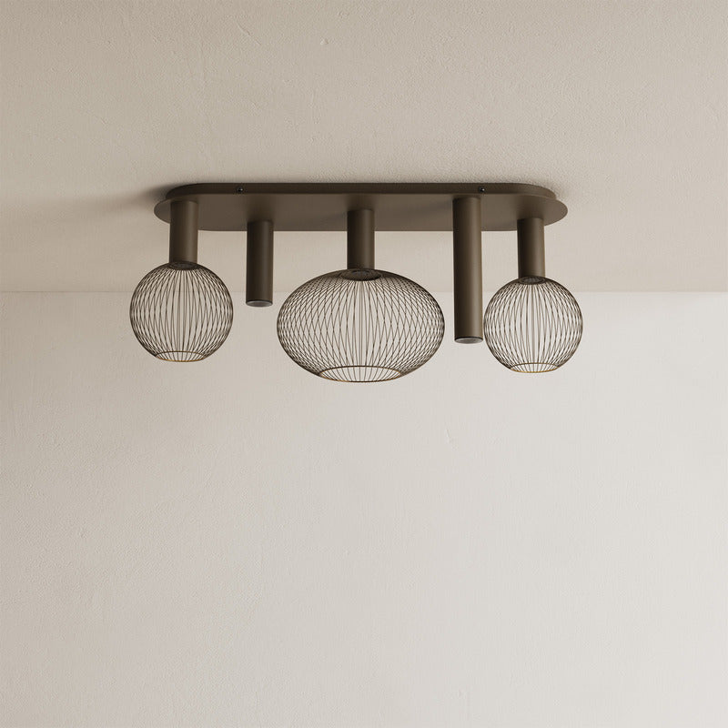 Ztahl Como 5-Lichts Plafondlamp 9150-Platinum Exclusief Lichtbronnen