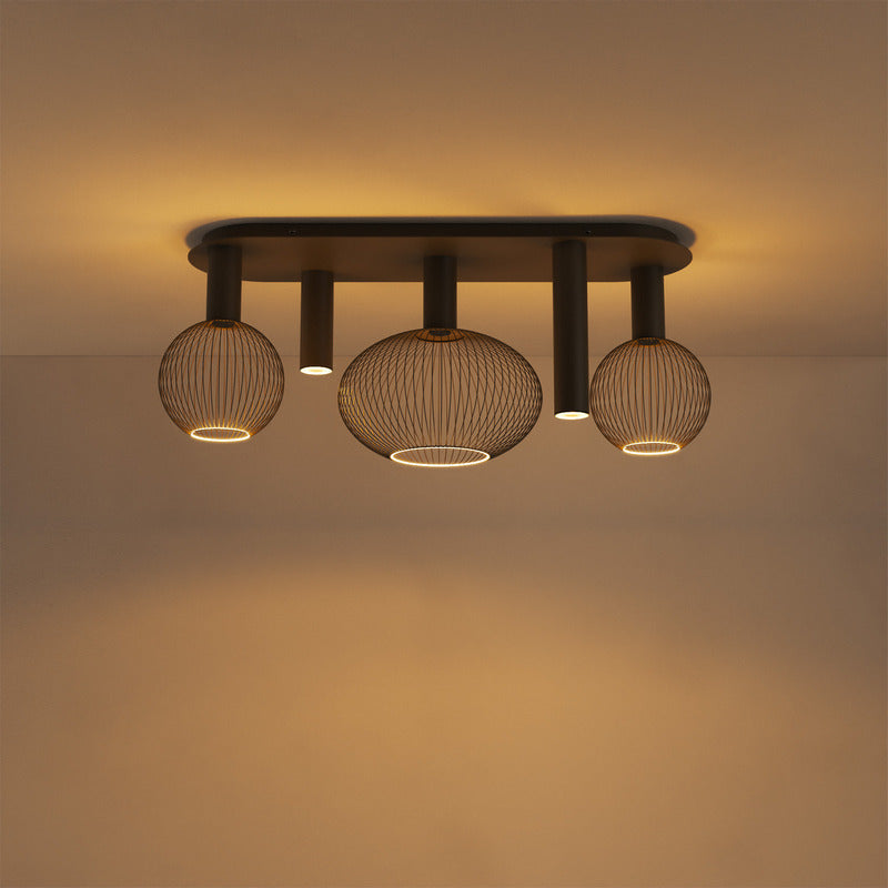 Ztahl Como 5-Lichts Plafondlamp 9150-Platinum Exclusief Lichtbronnen
