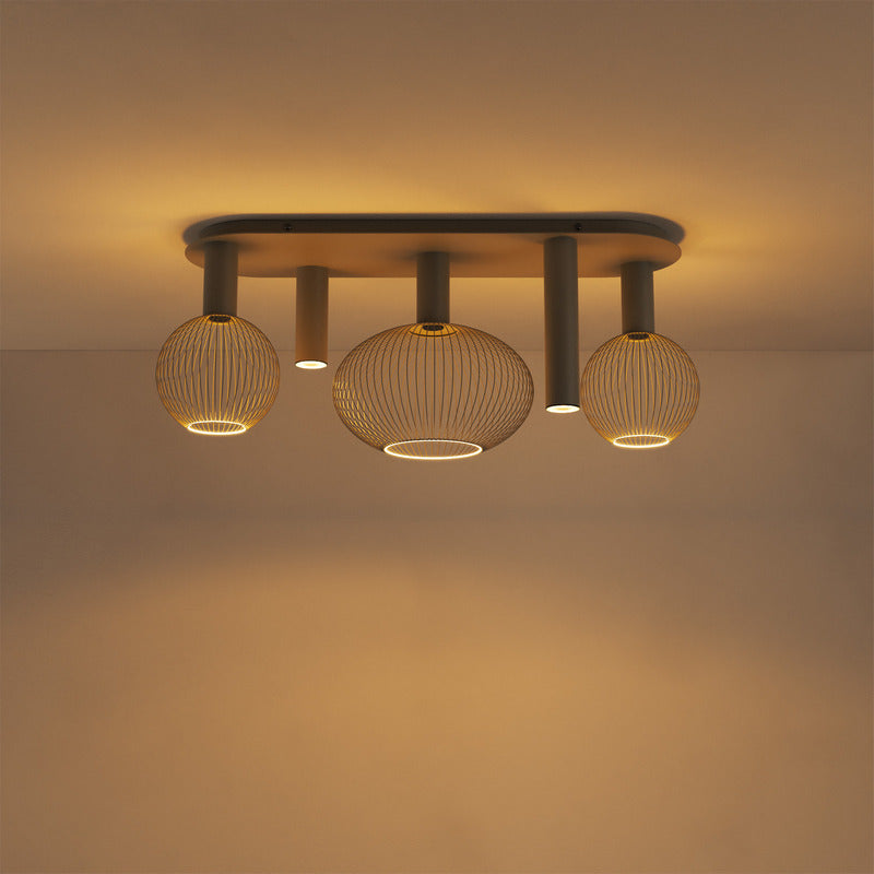 Ztahl Como 5-Lichts Plafondlamp 9150-Quartz Exclusief Lichtbronnen