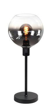 Fantasy Globe Tafellamp Zwart met Gradient Smoke Glas