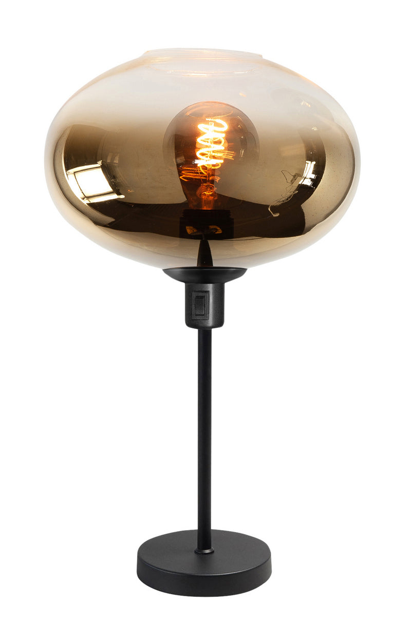 Highlight Bellini Tafellamp Zwart met Glas Gradient Goud