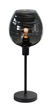 Fantasy Apple Tafellamp Zwart met Smoke Glas