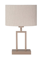 Monza Tafellamp Klein Zand met Naturel kleurige Kap T1285.03 + O4440.38