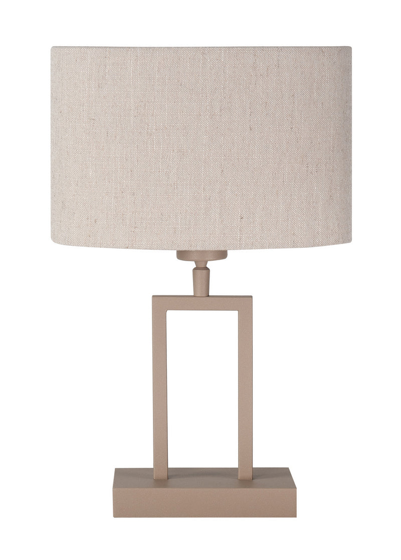 Monza Tafellamp Klein Zand met Naturel kleurige Kap T1285.03 + O4440.38