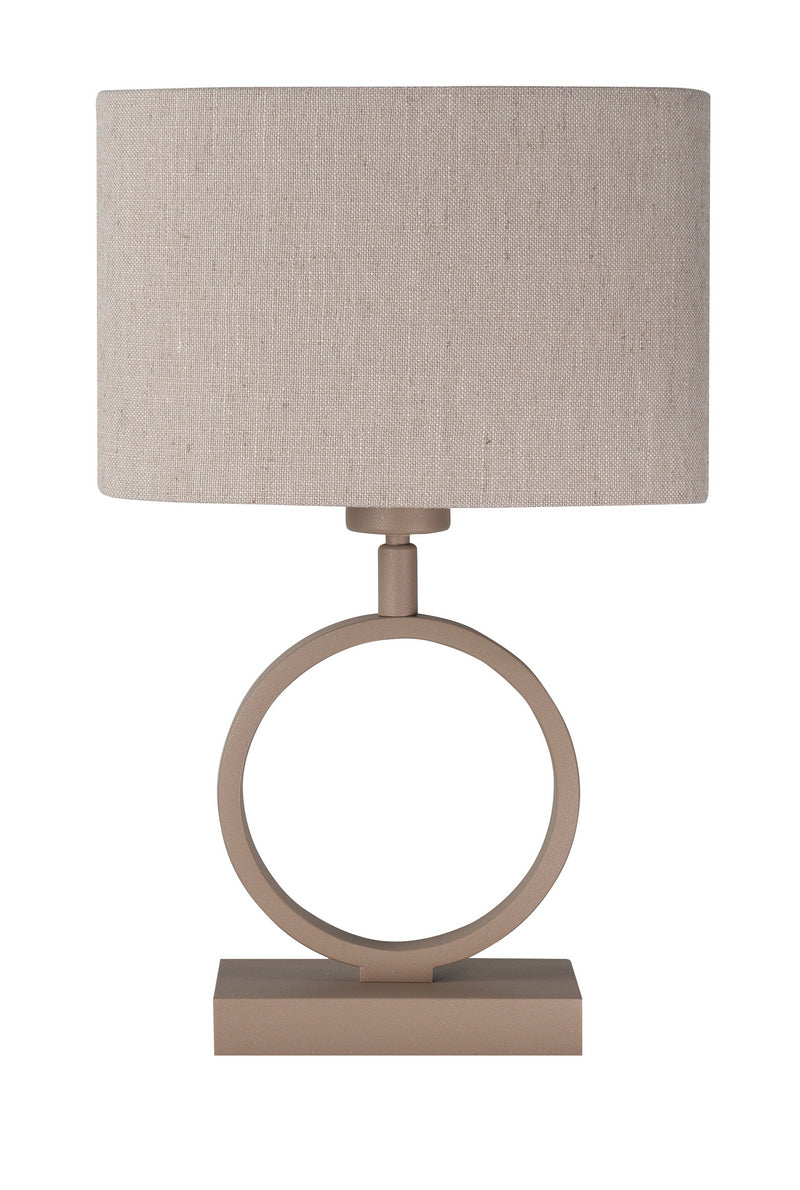 Siena Tafellamp Klein Zand met Naturel 905 kleurige Kap T1289.03 + O4440.38