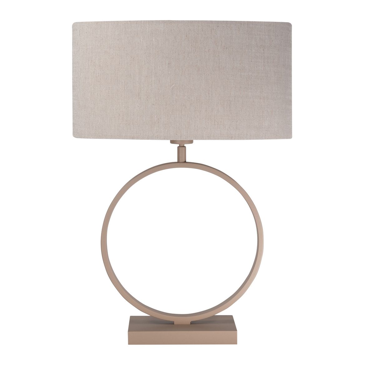 Siena Tafellamp Zand met Stoffen kap Naturel 905 - De Smid Verlichting