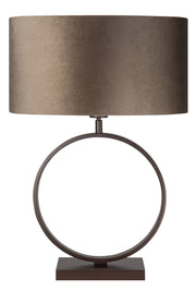 Chique Siena Tafellamp Choco + Kap Earth on Gold T1291.04 + O4443.02