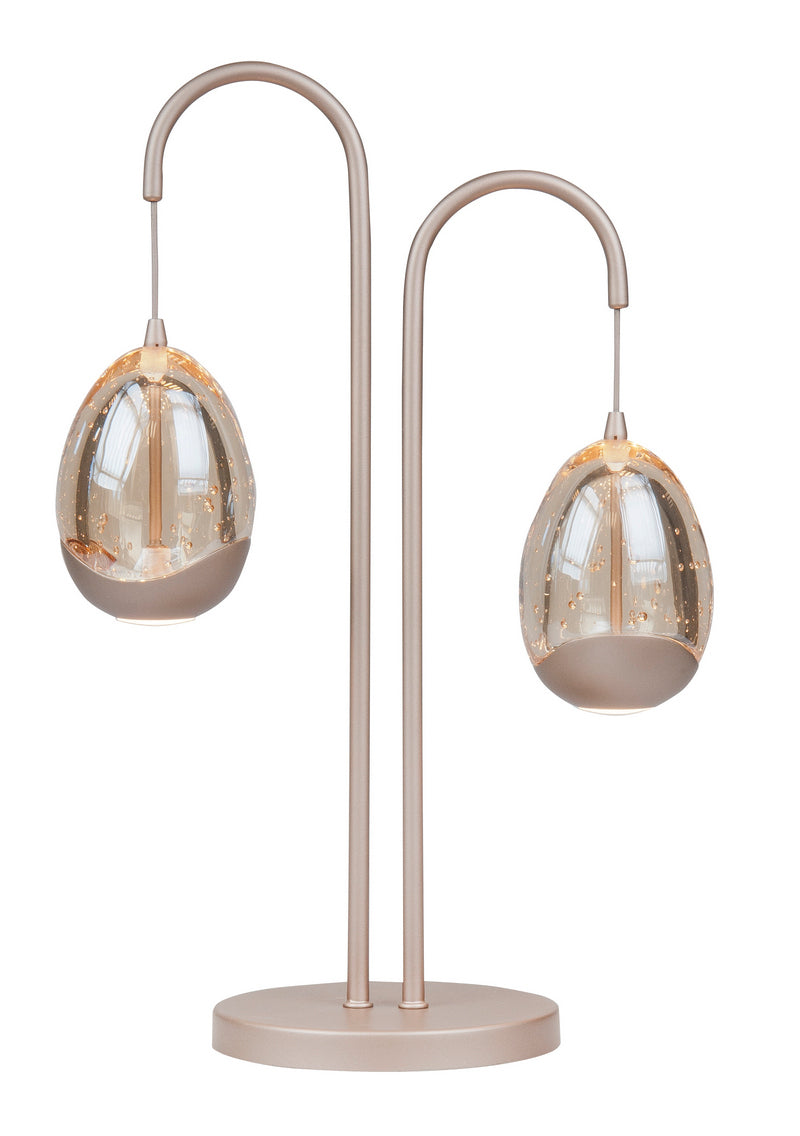 Highlight Golden Egg 2-Lichts Tafellamp T1456.03 Goud/Champagne