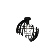 Ztahl Terra Plafonnière Ø60cm 2420-9005 Mat Zwart