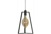 Ztahl Trevi 1-Lichts Hanglamp E27 Mat Zwart