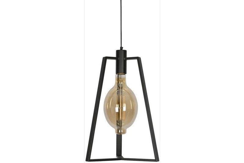 Ztahl Trevi 1-Lichts Hanglamp E27 Mat Zwart
