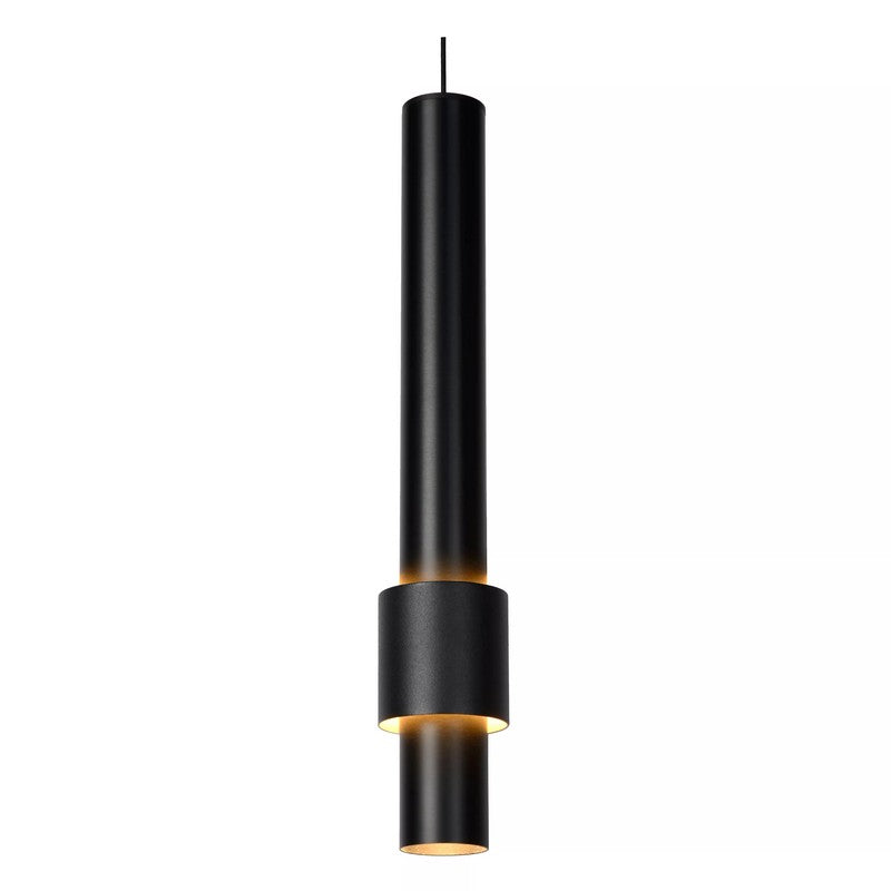 5-Lichts Hanglamp Tubes 5 x 460 lumen Black