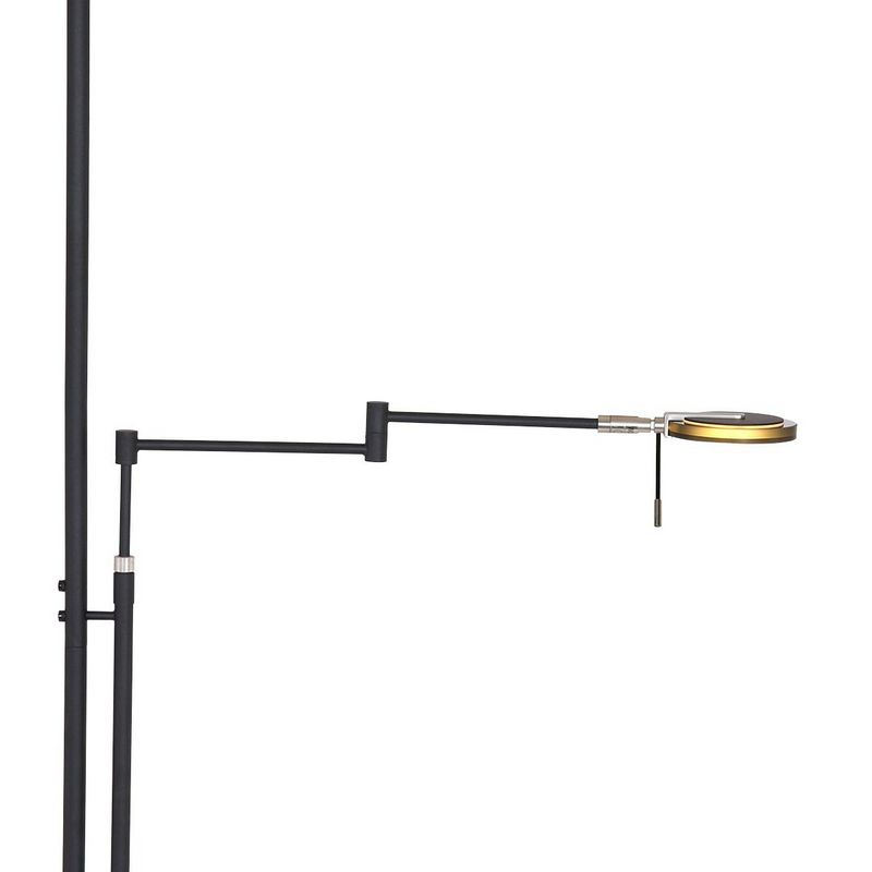 Steinhauer Turound LED 2L-Vloerlamp Zwart/Rook Glas