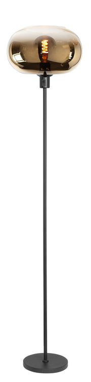 Highlight Bellini Vloerlamp Zwart met Glas Gradient Gold