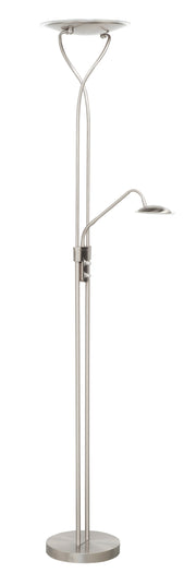 New Empoli LED 2-Licht Vloerlamp Nikkelmat