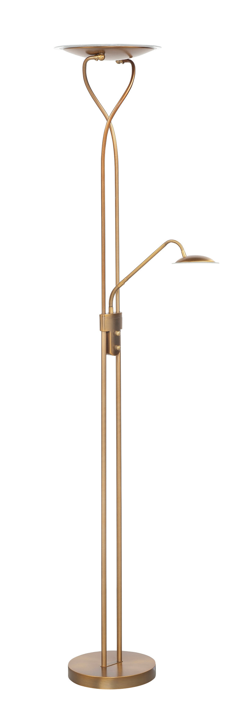 New Empoli LED 2-Licht Vloerlamp Brons