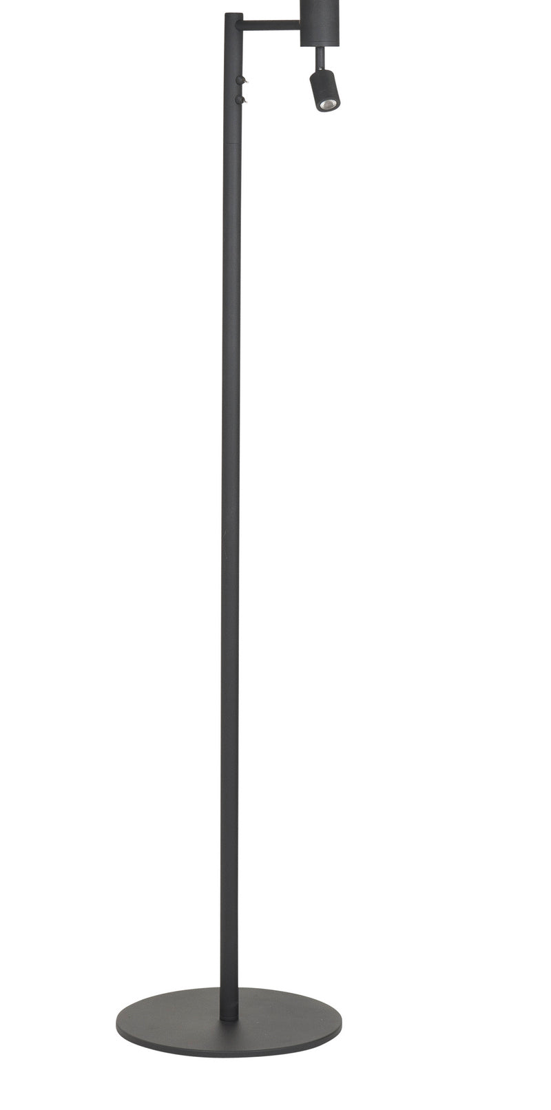 Highlight Havana vloerlamp Zwart met Stoffen kap Naturel V4306.01 + O4317.38