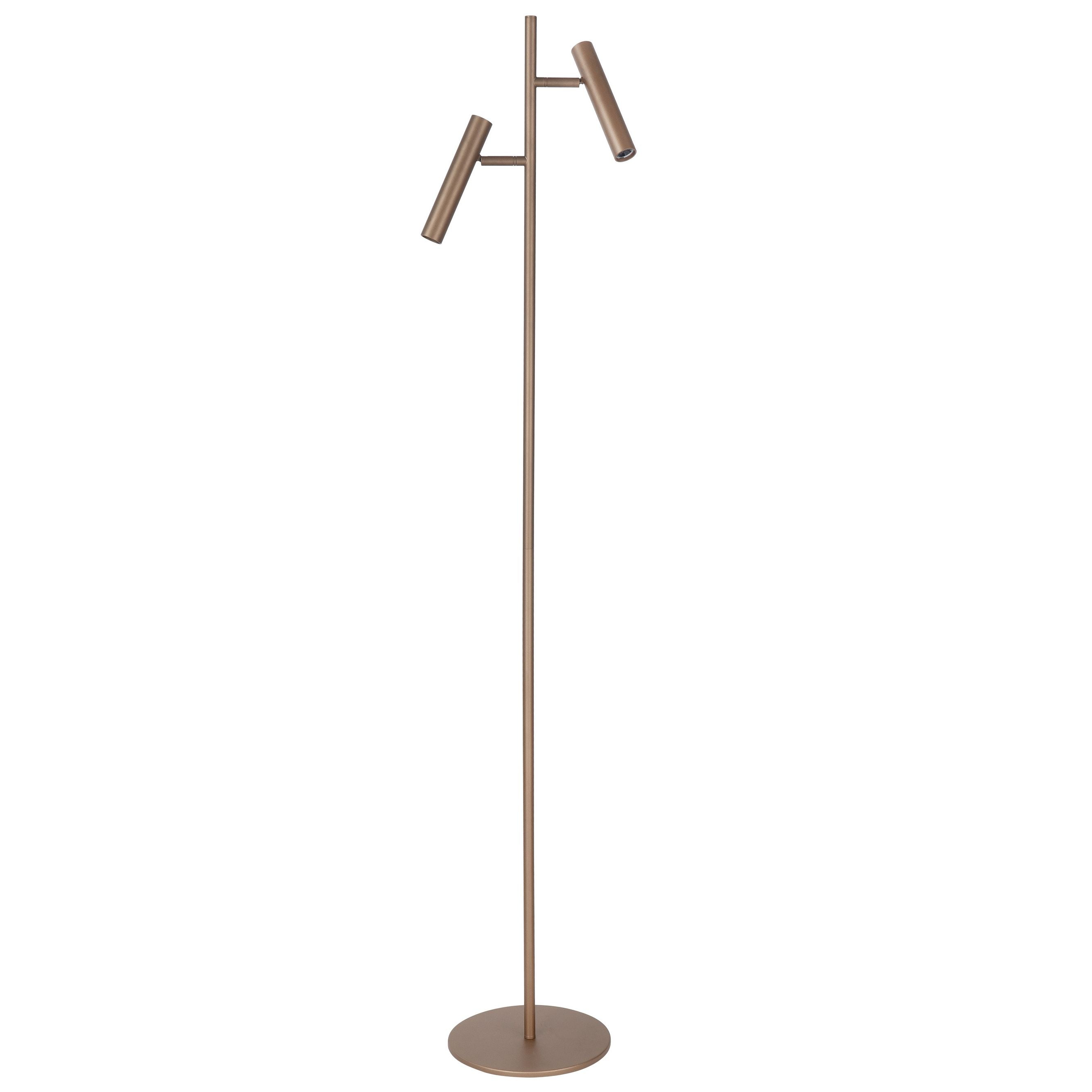 Piero 2-Lichts Vloerlamp 6watt 2700K Brons - De Smid Verlichting