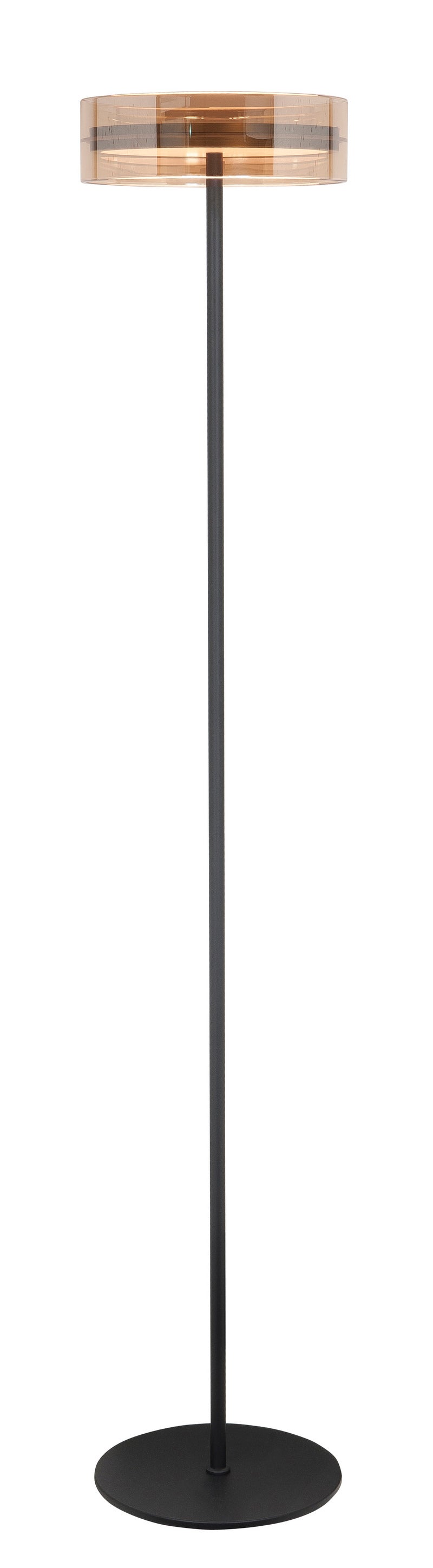 Highlight Vloerlamp Enzo Brons/Zwart 18W 2700K met dimmer