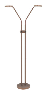 Highlight Malaga 2-Lichts LED Lees-vloerlamp Choco
