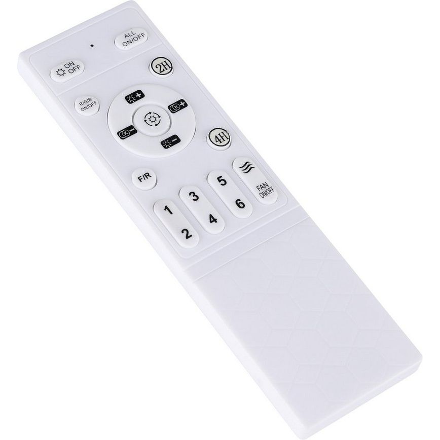 Vallonia Plafondventilator Ø48cm Zwart/Wit + Verlichting + Afstandsbediening - De Smid Verlichting