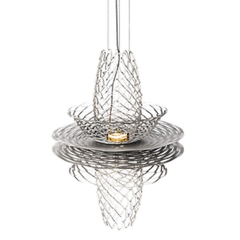 Soft Steel Vapor Hanglamp Large Ø60cm Silver - De Smid Verlichting