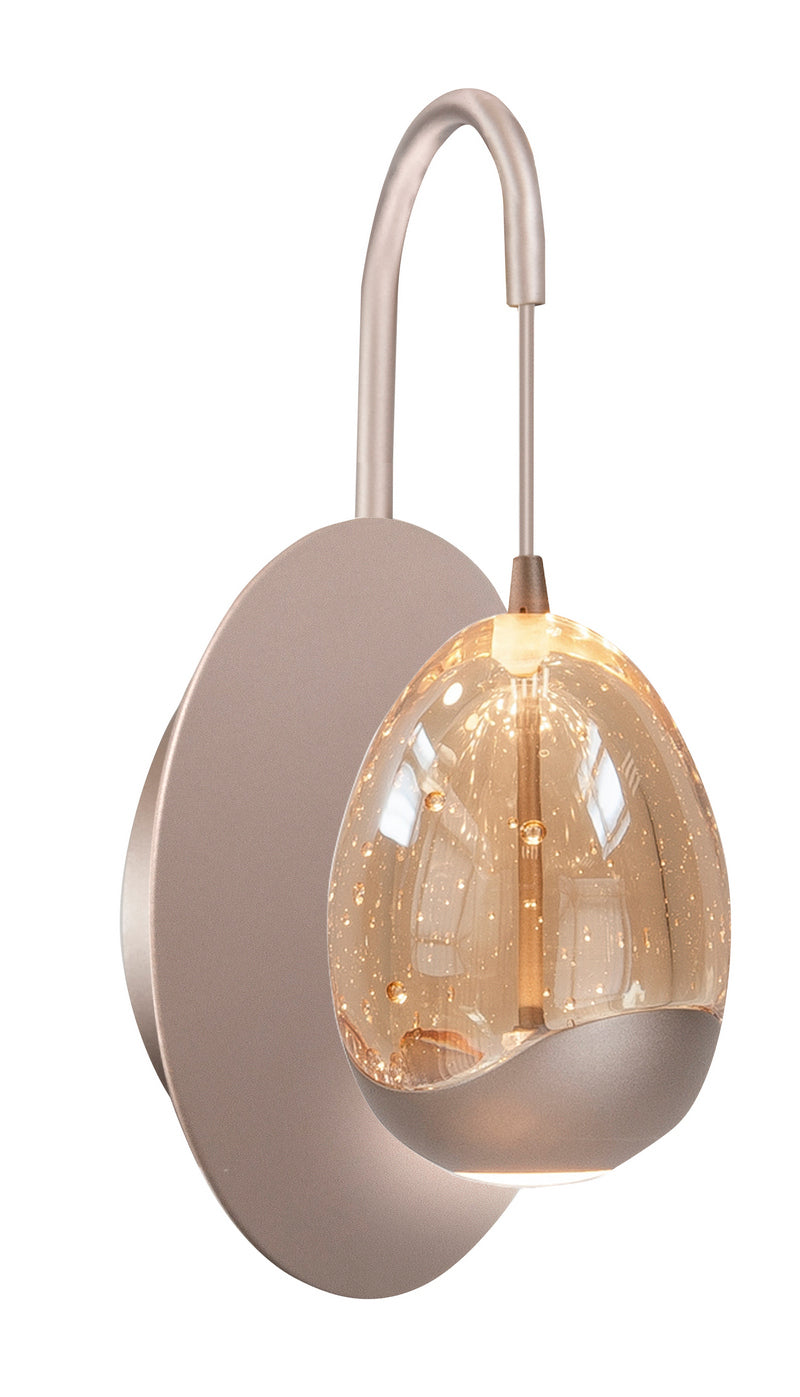 Highlight Golden Egg 1-Lichts wandlamp Goud/Champagne W3456.03