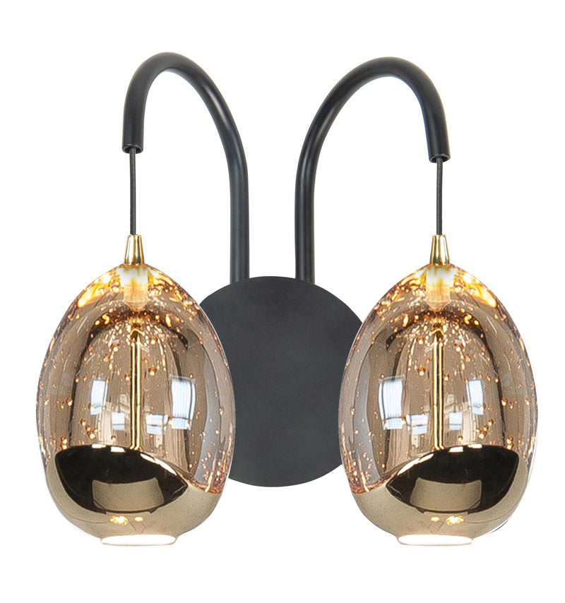 Golden Egg 2-Lichts Wandlamp Rond 2 x 5W 2700K dimbaar