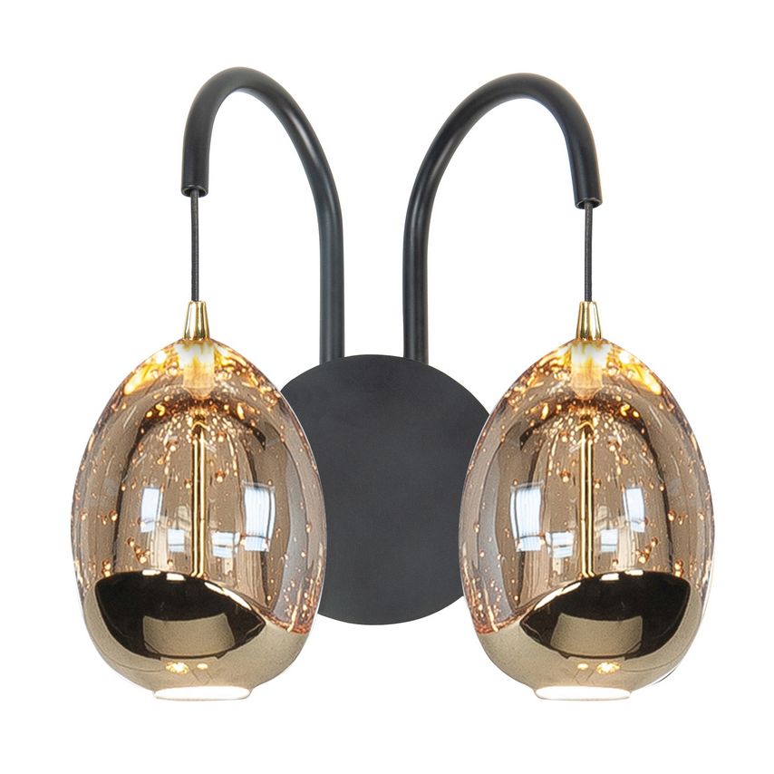 Golden Egg 2-Lichts Wandlamp Rond 2 x 5W 2700K dimbaar - De Smid Verlichting