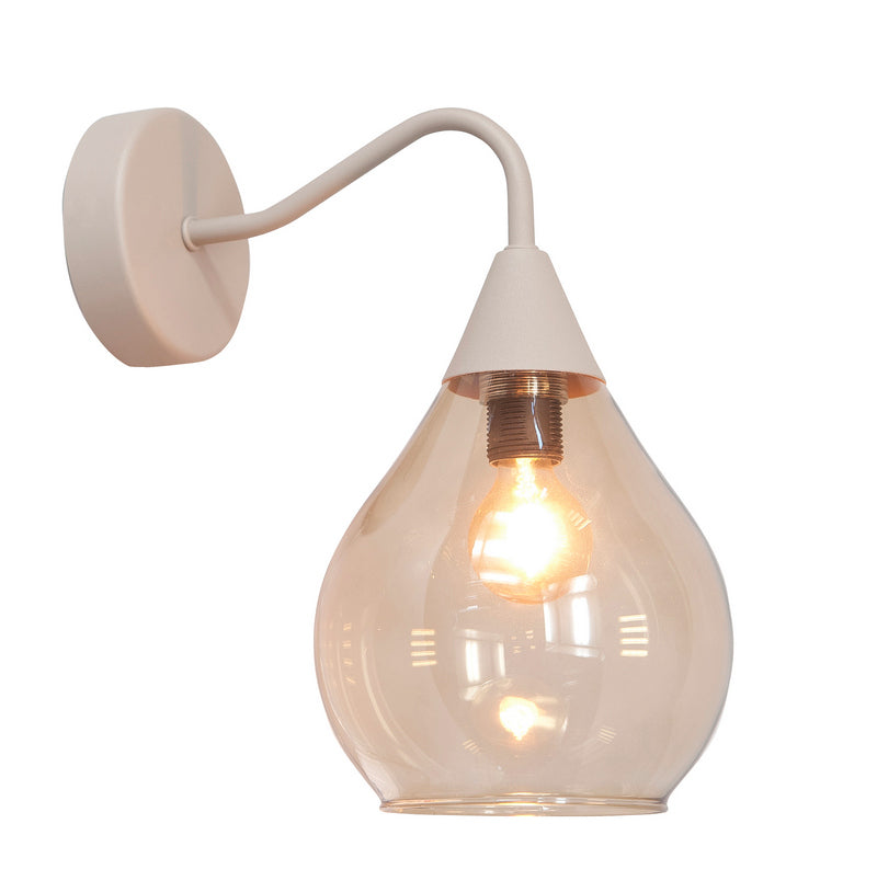 Highlight Cambio Wandlamp W3859.03 Zand/Bruin Glas