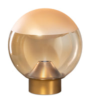 ETH Yvonne Tafellamp 1-Lichts – Zwart met Amberkleurig Glas (6W, dimbaar)05