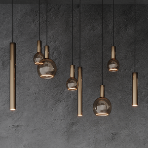 Ztahl Riva hanglamp Deens ovaal 8- Lichts 4311-Platinum